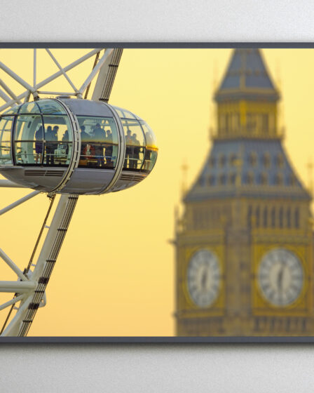 London Eye Big Ben Sunset I